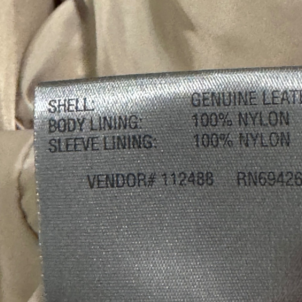 Wilsons Leather Womens Suede Jacket XL Tan‎ Beige Zip Up Minimalist Boho 90s VTG - Picture 8 of 11